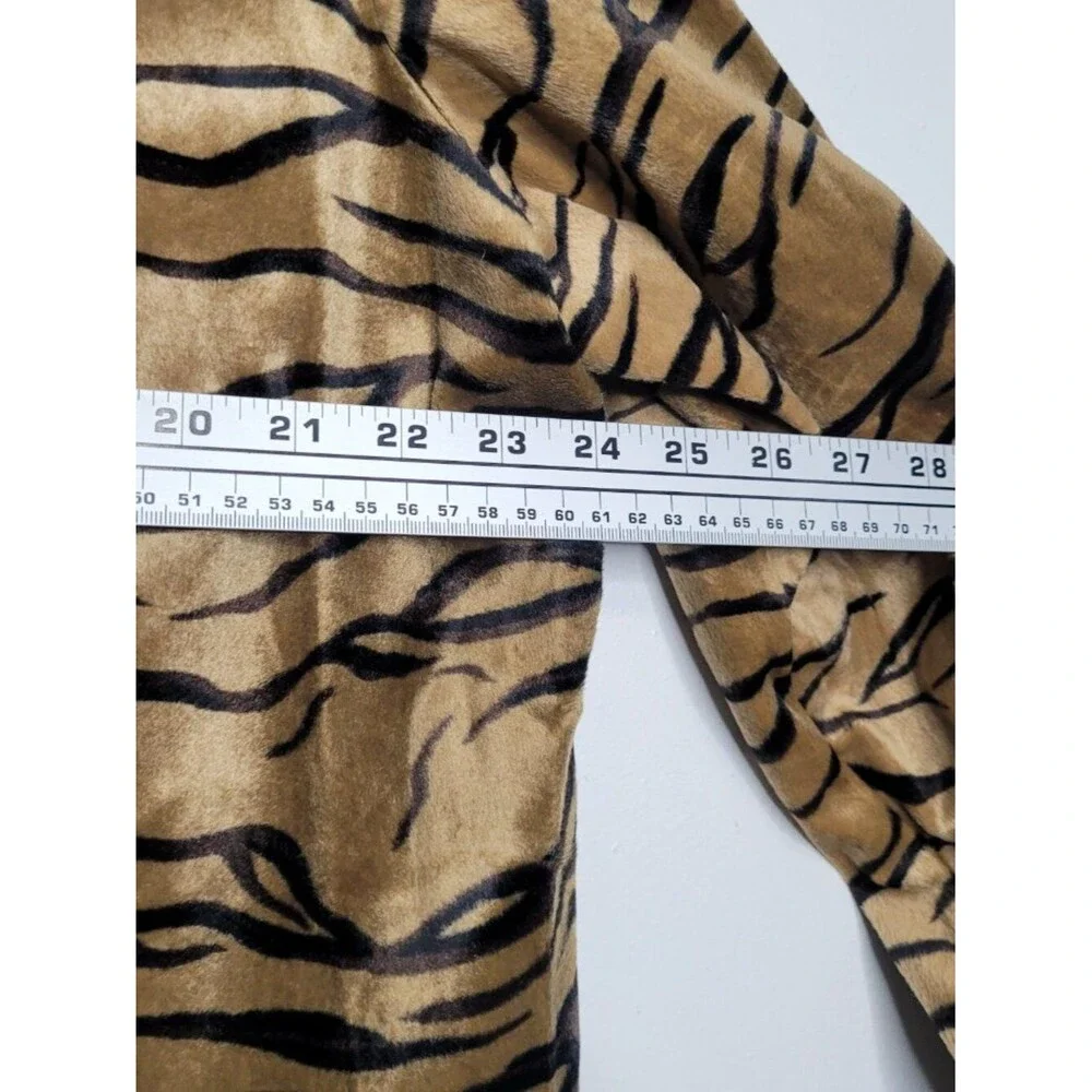 Vintage 90s Fashion Bug tiger animal print grunge mob wife jacket 18/20